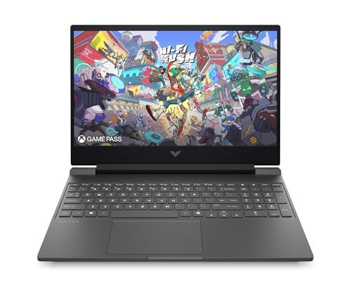 HP Victus 15-fb3003sf Ordinateur Portable Gaming 15,6" FHD IPS 144 Hz, PC Portable Gamer (AMD Ryzen 7 744H, RAM 16 Go, SSD 512 Go, Nvidia GeForce RTX 4050 6Go, Windows 11), Laptop Gris, AZERTY